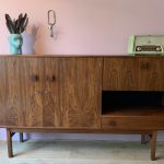 Dutch Design Highboard palissander vintage dressoir